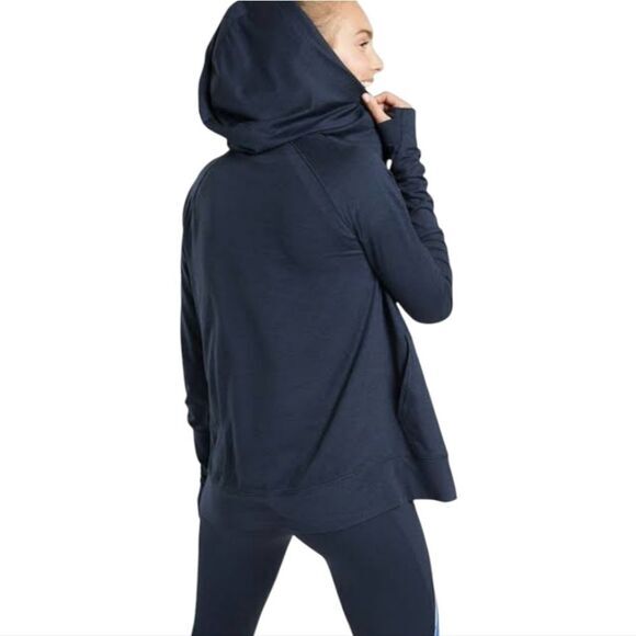 Athleta -921  Uptempo Hooded Jacket #486403 in Navy Women's XS - Picture 3 of 10